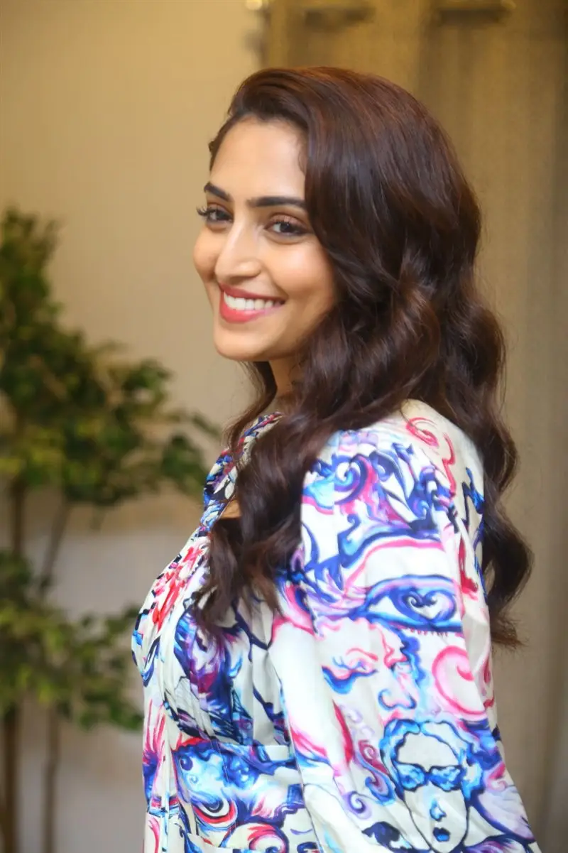 Telugu Actress Reba Monica John at Samajavaragamana Movie Interview